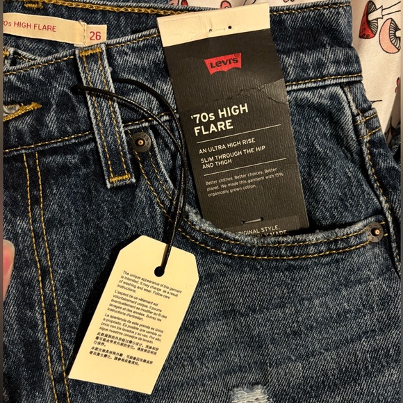 NWT Levi’s 70’s High Flare - Picture 12 of 15